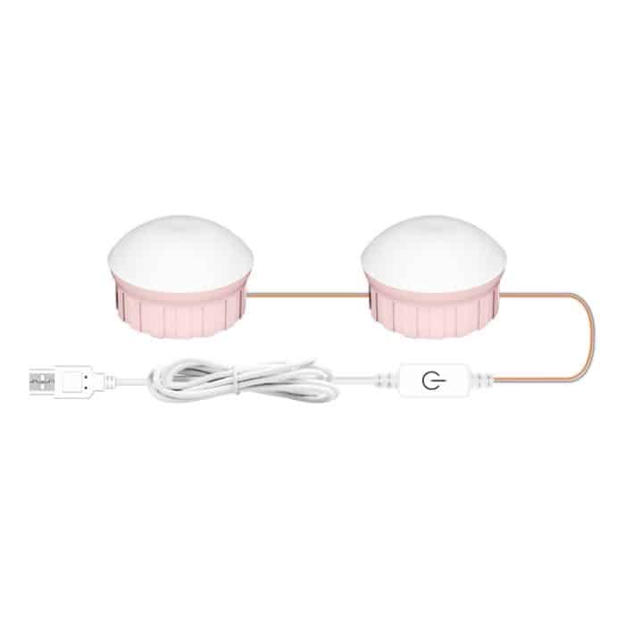 Kosmetikzimmer-Badezimmerspiegel-Frontleuchte USB-dreifarbiges Dimmlicht – Bild 7