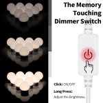 3 Farbtemperatur-Spiegel-Frontlampe, USB, einfache Badezimmer-Make-up-Glühbirnen – Bild 3