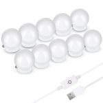 LED-Spiegel-Frontlampe, USB, einstellbare Helligkeit, Make-up-Fill-Glühbirnen – Bild 2