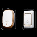 CACAZI Smart Wasserdicht Musik Drahtlose Türklingel Multifunktionale Pager, US Plug, EU Plug – Bild 3