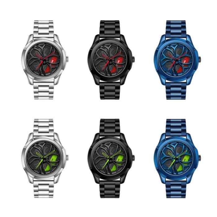 TBD0591640001_B1.jpg SANDA P1065 Wheel Series Lässige Stahlband-Quarzuhr für Herren – Bild 2