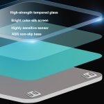 28 cm intelligente elektronische Waage, Gewichtswaage, Haushalts-Körperwaage, Battery, Charging – Bild 3