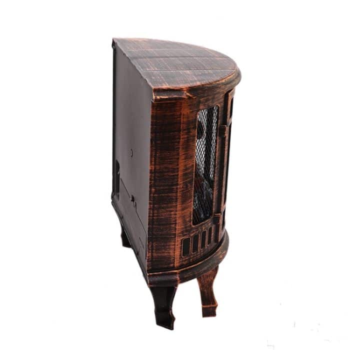 Kamin-Holzkohle-Laterne, simulierte Flamme, Weihnachtsszene, Dekoration, Fenster, Heimdekoration – Bild 4