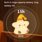 Silikon-Stern-buntes Nachttisch-Nachtlicht, Spezifikation: – Bild 4