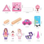 Kinder Baumeister Holzspielzeug 3D zusammengebautes Modell – Bild 3