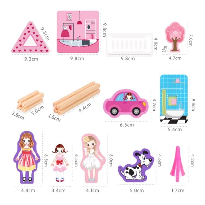 Kinder Baumeister Holzspielzeug 3D zusammengebautes Modell – Bild 3