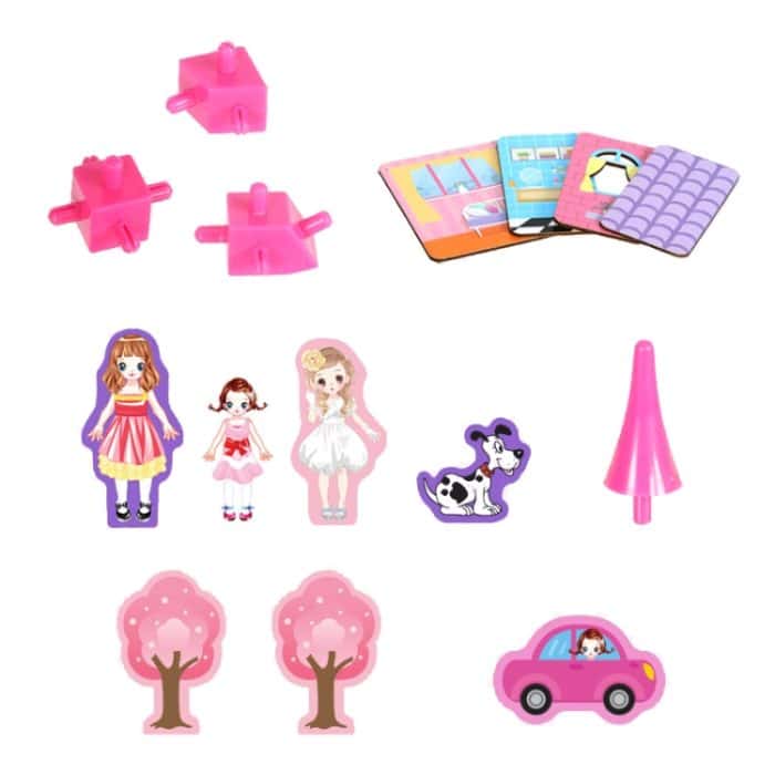 Kinder Baumeister Holzspielzeug 3D zusammengebautes Modell – Bild 4