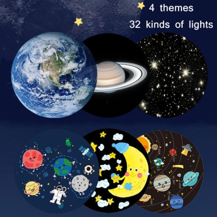 SN-01 LED-Sternenhimmel-Projektionsauto-Umgebungslicht mit 32 projektiven Folien – Bild 5