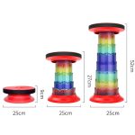 Tragbarer, erhöhter, klappbarer Teleskophocker Lotus für den Außenbereich, 52cm(Black), 52cm(Red), 52cm(Orange), 52cm(Yellow), 52cm(Green) – Bild 2