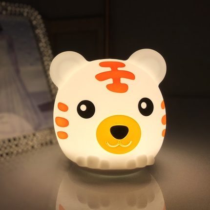 DA006 LED buntes Tiger-Silikon-Nachtlicht, Typ: