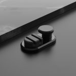 3 Stück Auto-Klebehaken für Datenkabel, Dark Green, Space Silver, Black