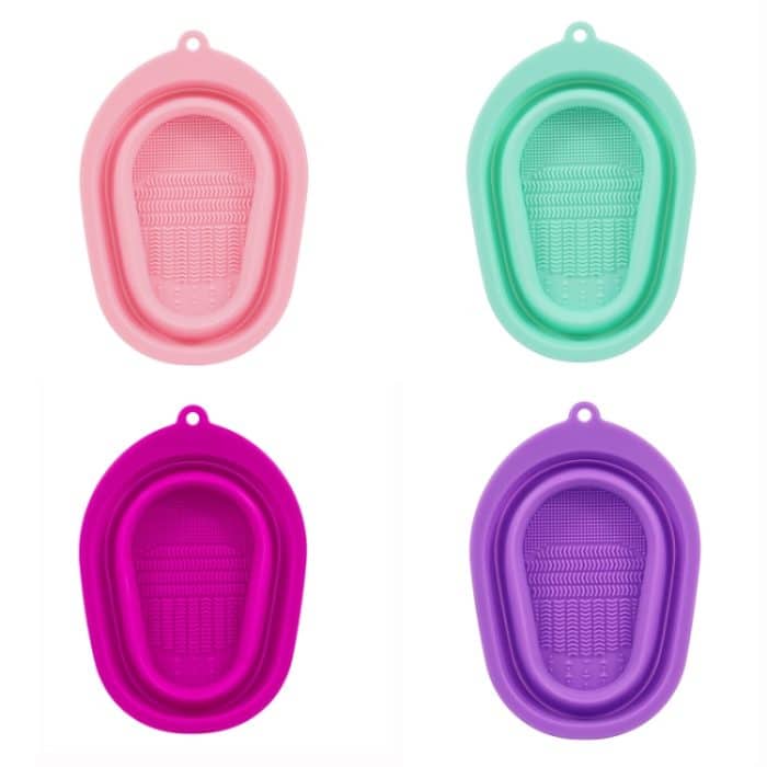 2 Stück Silikon-Make-up-Pinsel-Reinigungspad – Bild 2