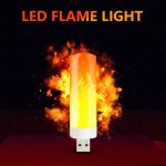 4 stücke USB Candlelight LED Imitation Flammenlampe – Bild 3