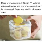 A2958 Kühlschrank-Konservierungsbox für gehackte Zwiebeln und Knoblauch mit Deckel, Small, 6-pieces / Sets, Dividered Box – Bild 4