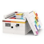 Buildmoc -Verriegelungsblockspielzeug Rainbow Road Entschlüsselungsbox