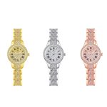 BS Bee Sister FA1501 Damen-Diamantuhr mit Kette – Bild 2