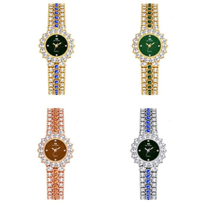 BS Bee Sister FA1580 Funkelnde Volldiamantuhr Temperament Damen Kettenuhr – Bild 2