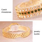 BS Bee Sister FA1580 Funkelnde Volldiamantuhr Temperament Damen Kettenuhr – Bild 5