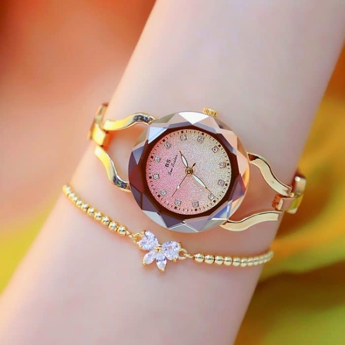 BS Bee Sister FA1565 Aurora Star Diamond Damen-Kettenuhr – Bild 6