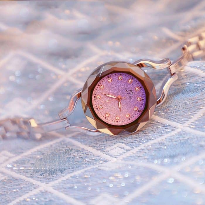 BS Bee Sister FA1565 Aurora Star Diamond Damen-Kettenuhr – Bild 4