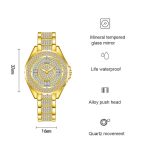 BS Bee Sister FA0917L Nischen-Volldiamant-Damenuhr – Bild 3