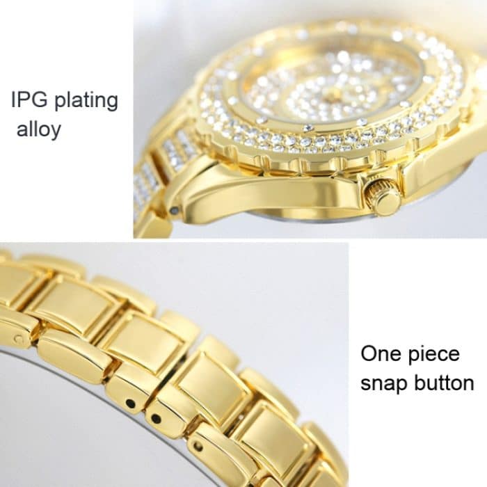 BS Bee Sister FA0917L Nischen-Volldiamant-Damenuhr – Bild 4