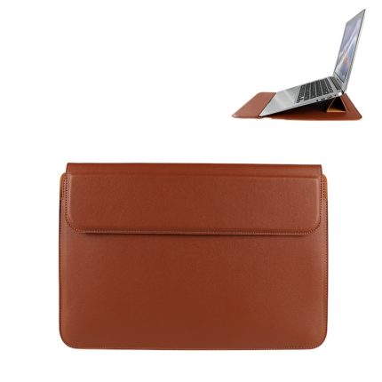 PU08DZ Laptoptasche aus Leder mit Standfunktion, 13.3 inches, 14.1-15.4 inches
