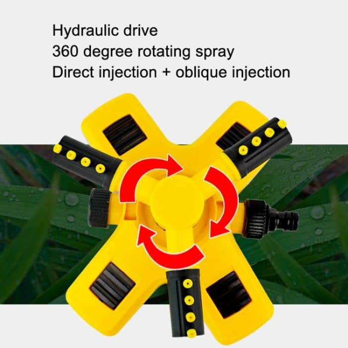 360 Grad drehbares Bewässerungsgerät, Stil:, Sprinkler, With Pacifier Connector, With 4-point Connector, With 6-point Connector, With 1 inch Connector, With 2 PCS 4-point Connector and Pacifier, With 2 PCS 6-point Connector and Pacifier... – Bild 4