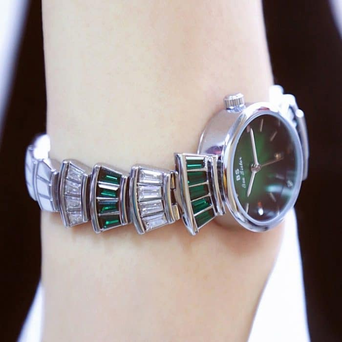 BS Bee Sister FA1700 Damenuhr Symphony mit Diamanteinlage – Bild 5