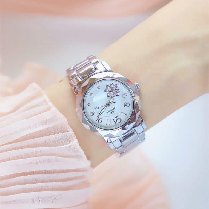 BS Bee Sister FA1481 Damen-Armbanduhr mit Blumenverzierung aus Legierung – Bild 6