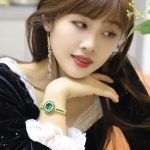 BS Bee Sister FA1698 Damenuhr mit schlichtem Temperament, Retro-Malachit-Textur, kleine grüne Uhr – Bild 6