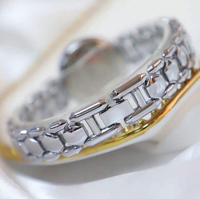 BS Bee Sister FA1691 Damen-Diamantuhr, Schmuckkettenuhr – Bild 5