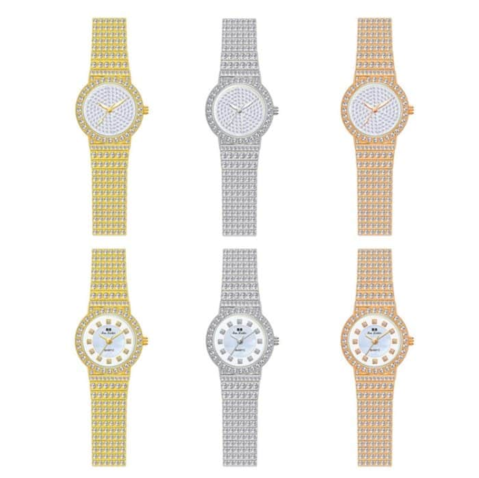 BS Bee Sister FA1101 Damen-Kettenuhr mit Sternendiamanten. Armbanduhr – Bild 2