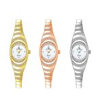 BS Bee Sister FA1540 Ovale Damenuhr mit kleiner Kette und Diamanten – Bild 2