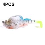 4 PCS HENGJIA SO062 Defense Bottom Tail 14g Jumping Fish Luya Soft Bait, SO062 1, SO062 2, SO062 3, SO062 4, SO062 5