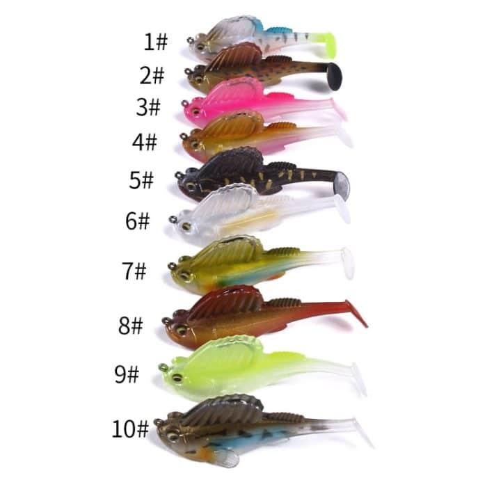 4 PCS HENGJIA SO062 Defense Bottom Tail 14g Jumping Fish Luya Soft Bait, SO062 1, SO062 2, SO062 3, SO062 4, SO062 5 – Bild 2