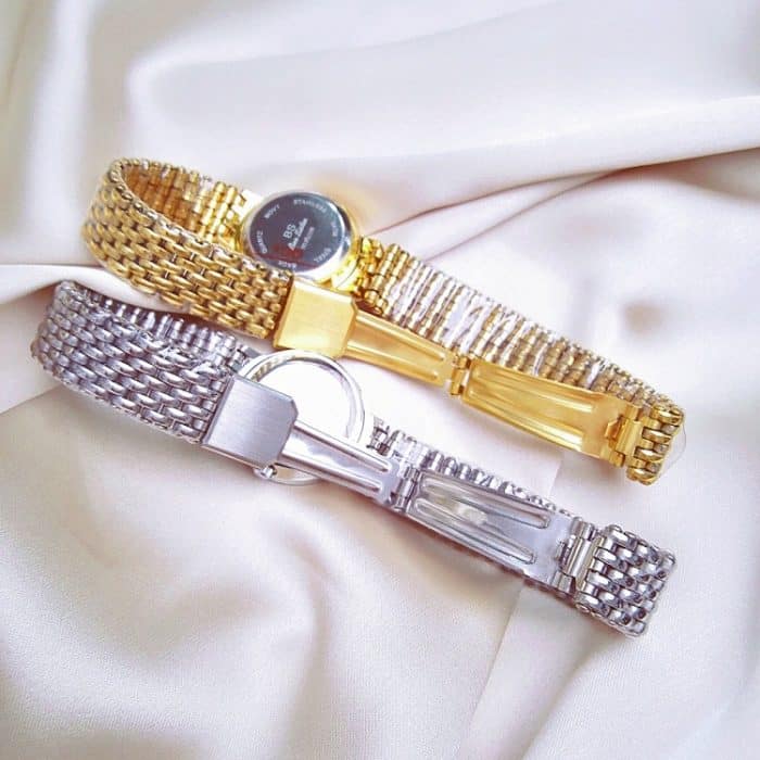 BS Bee Sister FA1199 Damenuhr mit rundem Zifferblatt und Rand aus Glas – Bild 3