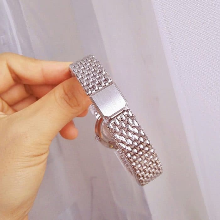 BS Bee Sister FA1199 Damenuhr mit rundem Zifferblatt und Rand aus Glas – Bild 4