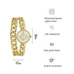 BS Bee Sister FA1329 Double Link Niche Damenuhr mit römischen Ziffern – Bild 4