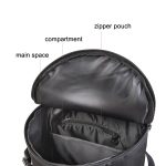 LEO 28085 Cylina Shape Angelausrüstung Rucksack Angelrute Outdoor Umhängetasche, 28085-B Black – Bild 5