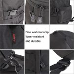 LEO 28085 Cylina Shape Angelausrüstung Rucksack Angelrute Outdoor Umhängetasche, 28085-B Black – Bild 6