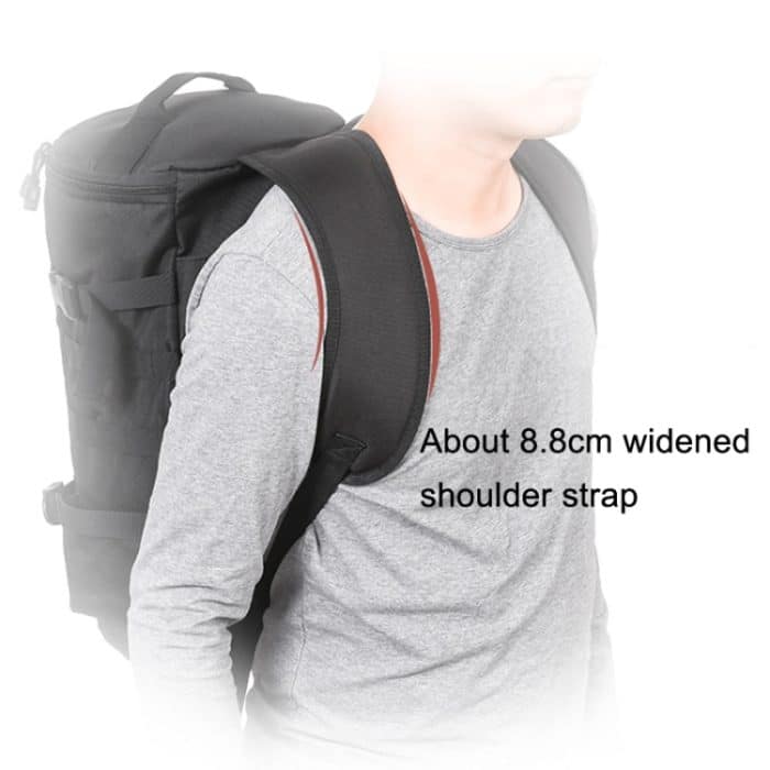 LEO 28085 Cylina Shape Angelausrüstung Rucksack Angelrute Outdoor Umhängetasche, 28085-B Black – Bild 7