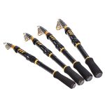 LEO 28004 Short Carbon Sea Pole Mini Road Angelrute Angelausrüstung, 150cm, 180cm, 210cm, 240cm – Bild 2