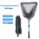 LEO 28109 Dreieckiges, zweiteiliges, verlängertes Fischnetz aus Aluminiumlegierung, 28109 – Bild 2