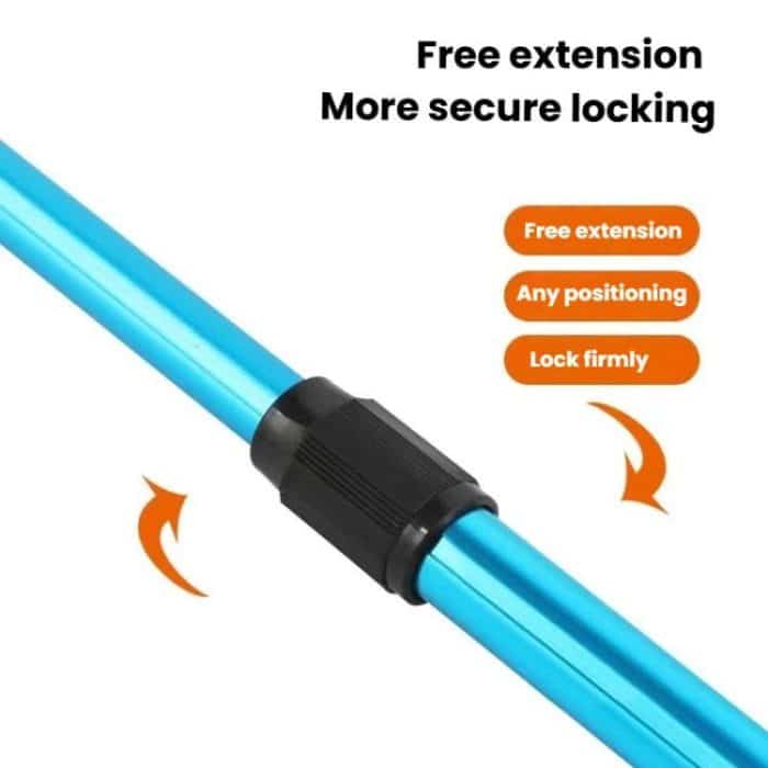 LEO 28109 Dreieckiges, zweiteiliges, verlängertes Fischnetz aus Aluminiumlegierung, 28109 – Bild 3