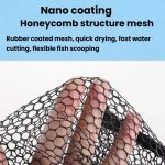 LEO 28109 Dreieckiges, zweiteiliges, verlängertes Fischnetz aus Aluminiumlegierung, 28109 – Bild 4