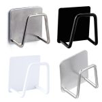 4 Stück 304 Edelstahl-Schwammregal, Spülbecken-Abflussregal, Farbe:, Brushed Color, Baking Black, Baking White, Large True Color, Large Baking Black, Large Baking White, 201 Ture Color – Bild 6