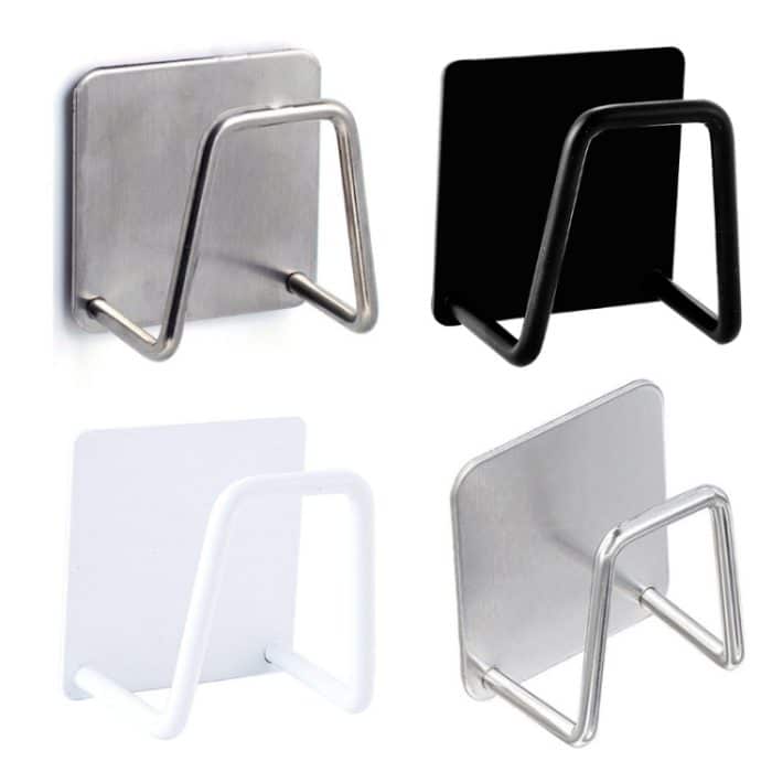 4 Stück 304 Edelstahl-Schwammregal, Spülbecken-Abflussregal, Farbe:, Brushed Color, Baking Black, Baking White, Large True Color, Large Baking Black, Large Baking White, 201 Ture Color – Bild 6