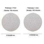 Kaffeespritzfilter aus gesintertem Edelstahlblech, Größe:, 51mm x 1.7mm, 51mm x 1mm, 53mm x 1.7mm, 53mm x 1mm, 58mm x 1.7mm, 58mm x 1mm – Bild 3
