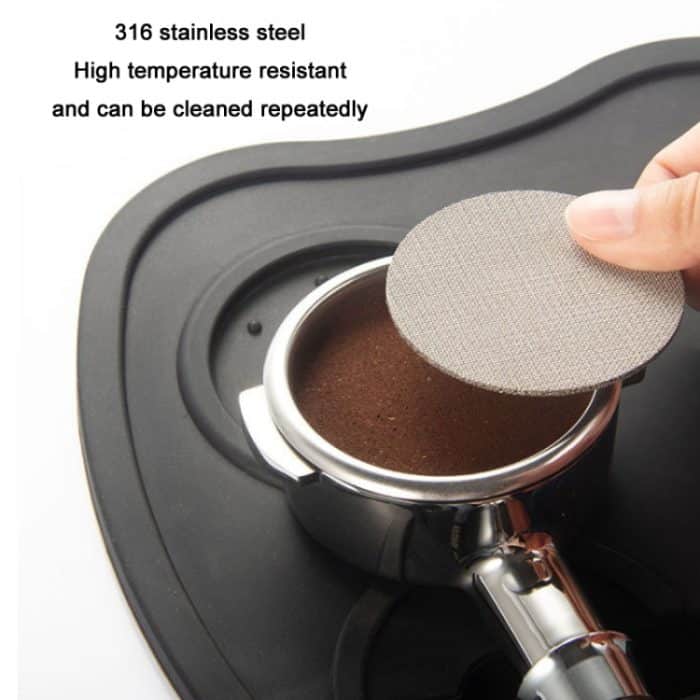 Kaffeespritzfilter aus gesintertem Edelstahlblech, Größe:, 51mm x 1.7mm, 51mm x 1mm, 53mm x 1.7mm, 53mm x 1mm, 58mm x 1.7mm, 58mm x 1mm – Bild 4